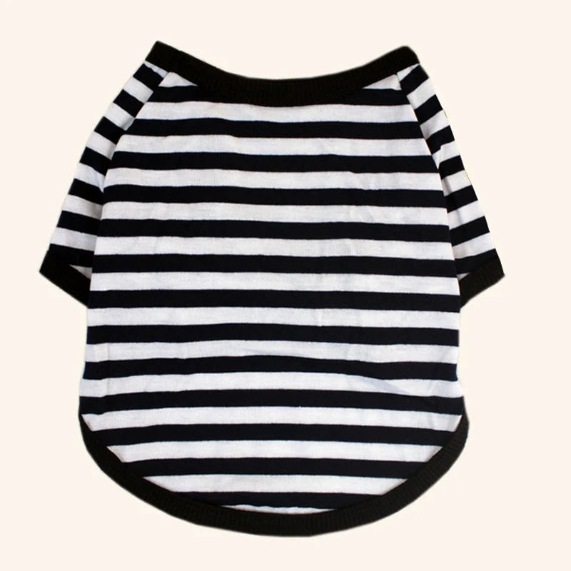 Stripe Dog T-shirt for Small & Medium Dogs, Cats and Puppies.