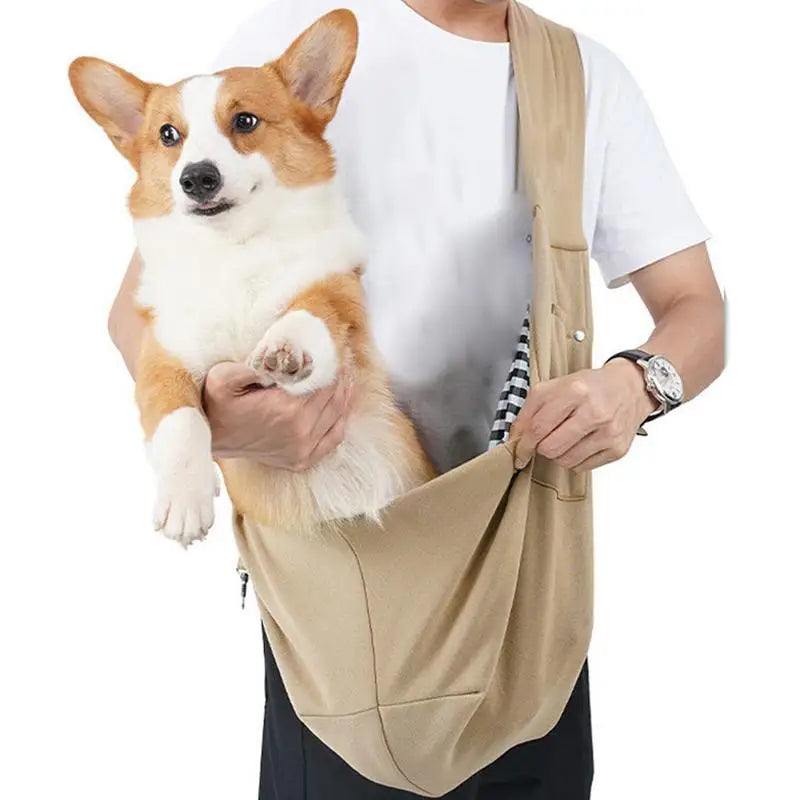 Sling Carrier Reversible Carrying Bag for Cats, Dogs, and Puppies.