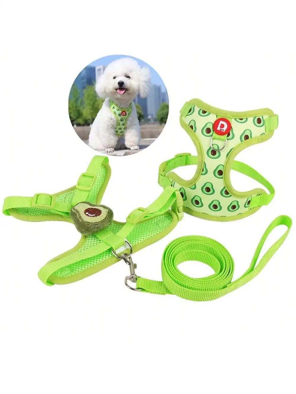 Cute Pet Harness And Leash Set For Small Dogs.  Anti-Escape Cat Leash.  Adjustable Cat Vest,