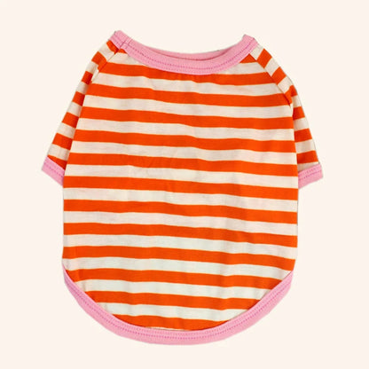 Stripe Dog T-shirt for Small & Medium Dogs, Cats and Puppies.