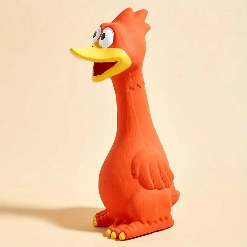 Large Cartoon Latex Screaming Chicken & Duck Toy