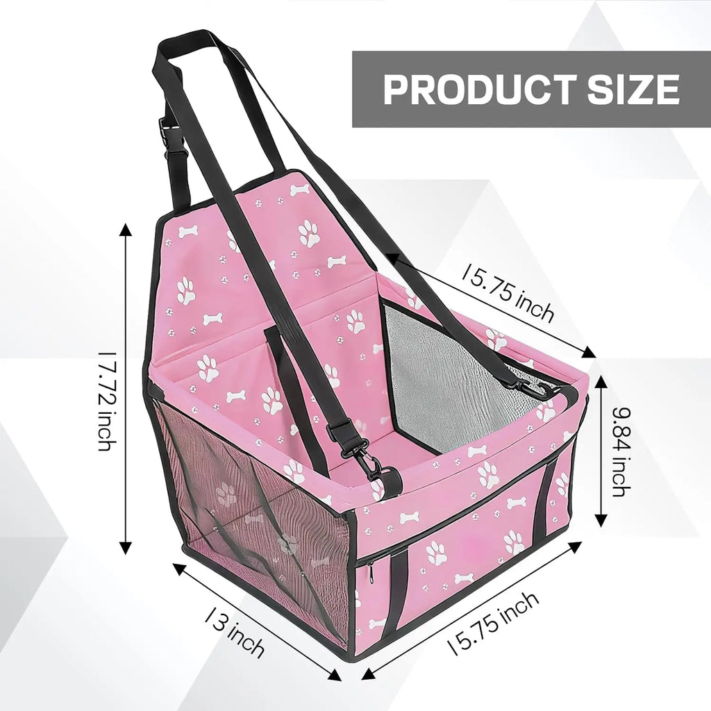 Pet Car Seat for Small Pets Up To 22 lbs.