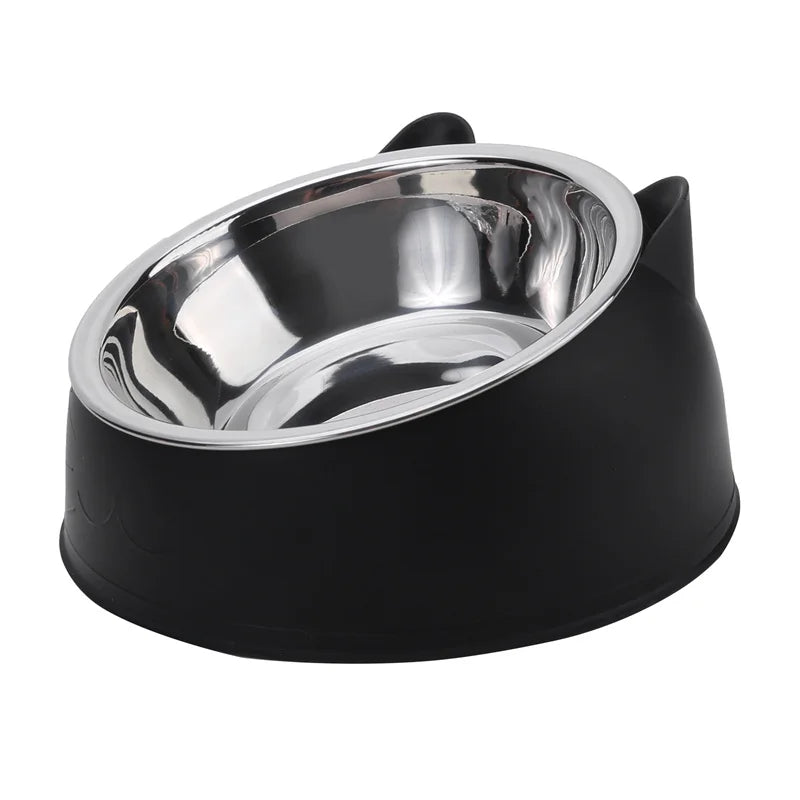 1/2/5 pcs Cat's Inclined Food Bowl.