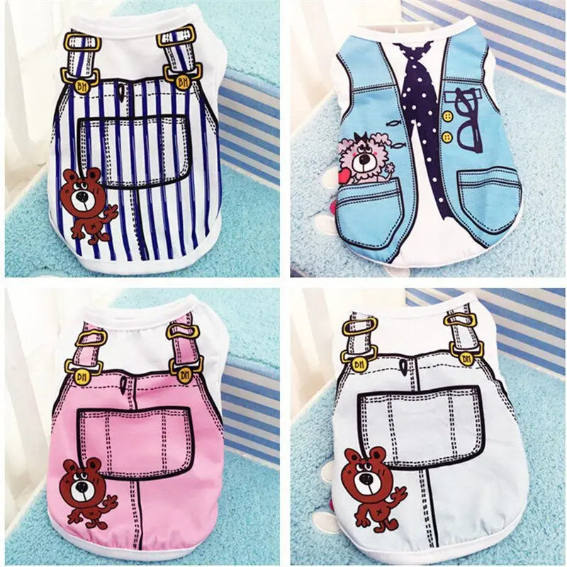 Pet Dog Cartoon Clothing.