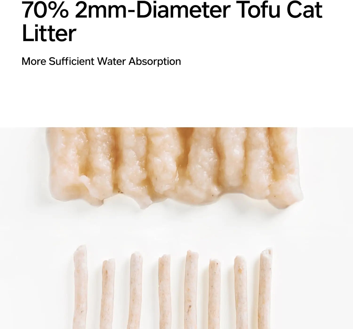 pidan Tofu Cat Litter Clumping.  Flushable,  Ultra Absorbent,  Fast Drying,  Dust-Free and Less Tracking, 5.3lb