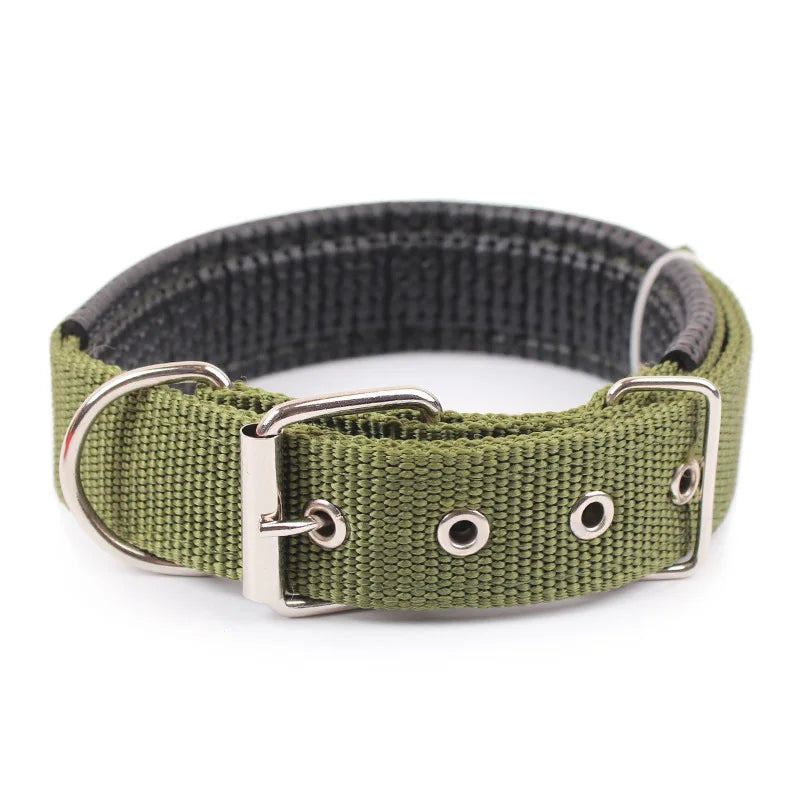 Solid Nylon Dog Collars for Small, Medium and Large Dogs.
