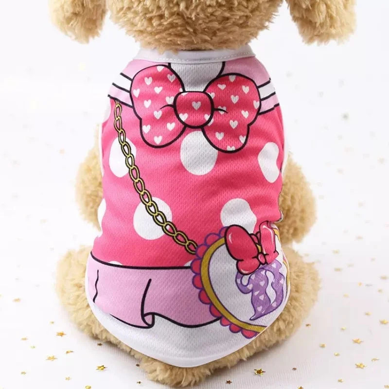Pet Dog Clothes Cartoon Clothing for Puppy Dogs Too.