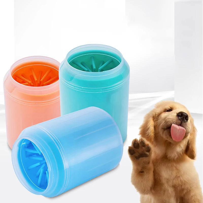 Dog Paw Cleaner Cup Soft Silicone Combs.