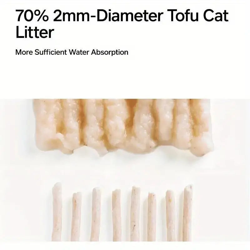 pidan Tofu Cat Litter Clumping, Flushable, Ultra Absorbent and Fast Drying, 100% Natural Ingredients. Litter Solubility in Water,