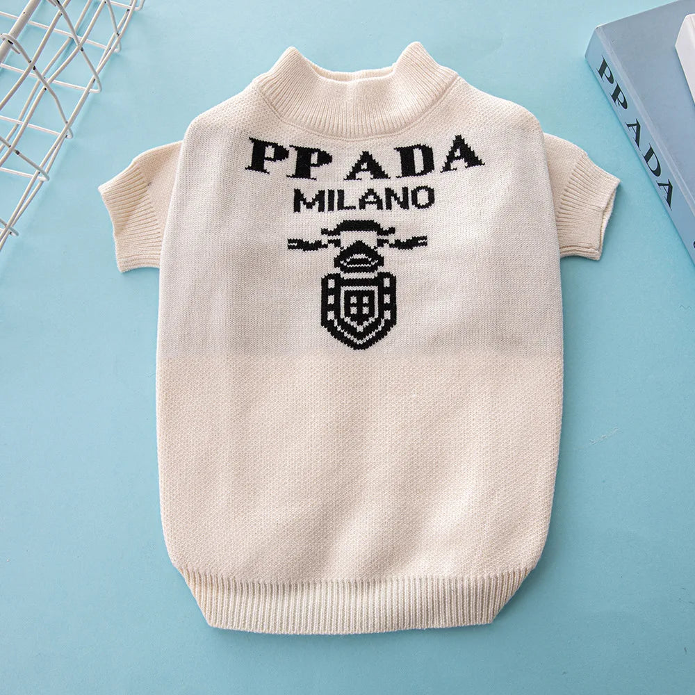 PRADA Dog Sweater: Stylish Comfort for Your Pet