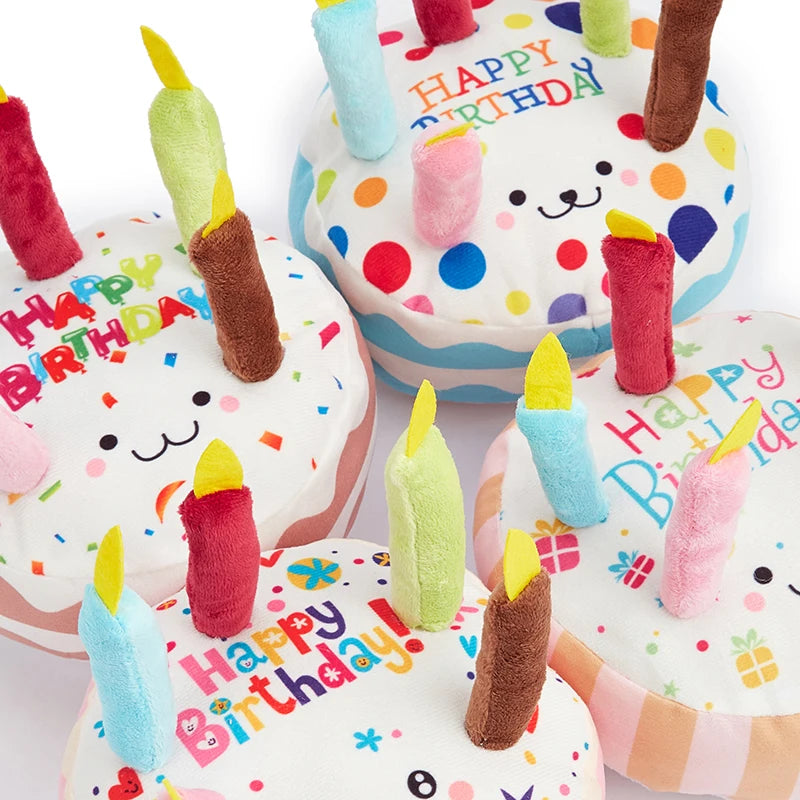 Squeaky Birthday Cake for Dog.