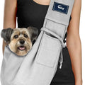 Dog and Cat Sling Carrier - Hands Free Reversible Pet Papoose Bag - Soft Pouch and Tote Design - Suitable for Puppy and  Small Dogs.