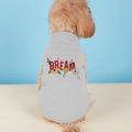 One Piece Flower Embroidered,  Letter Printed Pet Vest for Cats and Dogs.