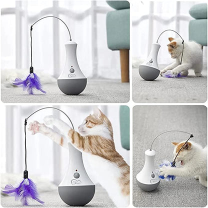 Cat Interactive Automatic Feather Kitten Teaser.