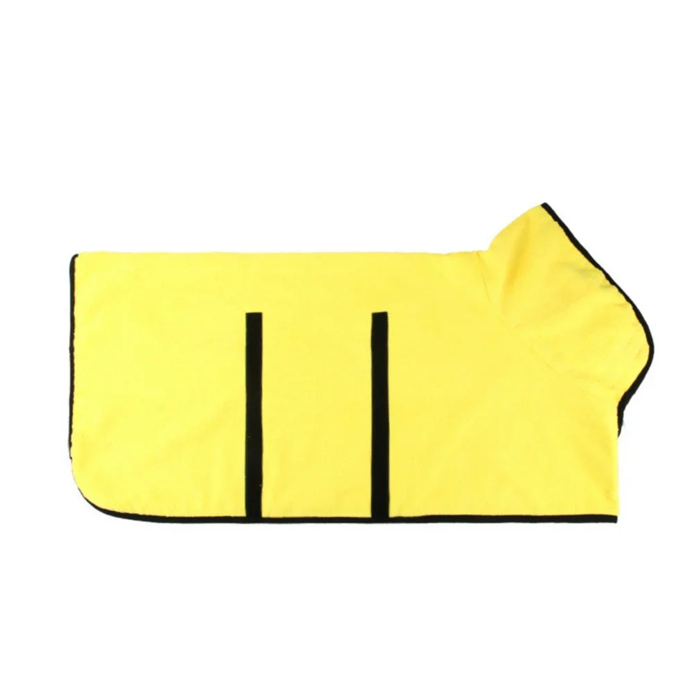 Dog Bathrobe,  Absorbent Soft Towel for Large, Medium, Small Dog. Robe has Quick Dry Adjustable Drying Coat.