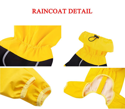 Full Coverage Dog Waterproof Raincoat for Dogs Small- Extra Large.