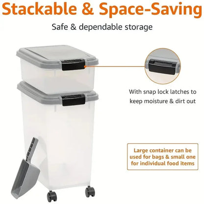40L Large Airtight Pet Food Storage Container.