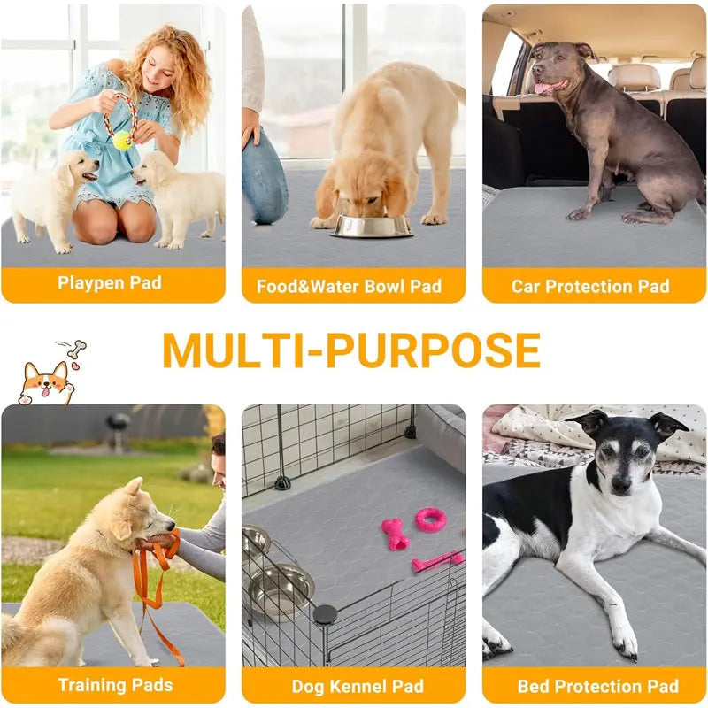 Dog Pee Pad Reusable Washable Dog Urine Mat.