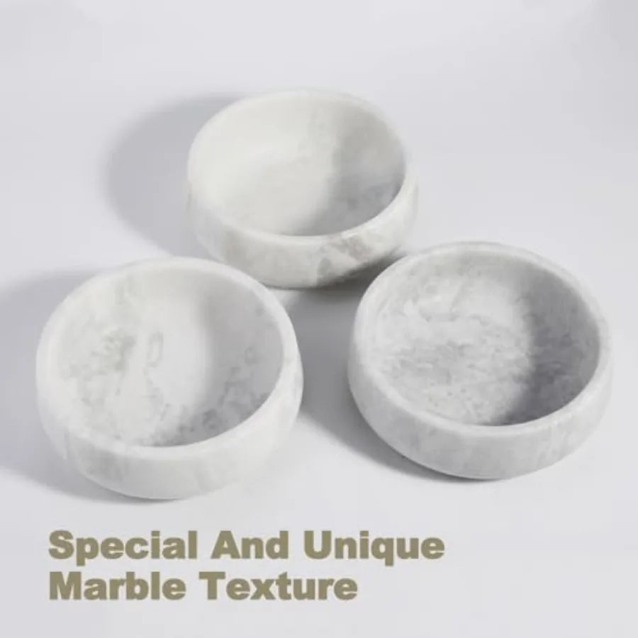 White Marble Dog Bowls, Non-Slip Dog Food and Water Bowl Small, Heavy Duty Bowl for Cats and Medium Dogs.