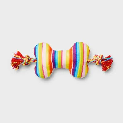 Rope Dog Toy 15" Bone Plush.