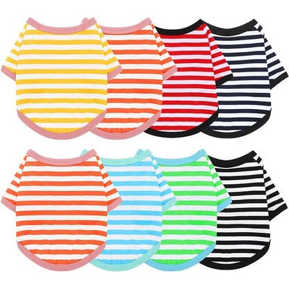 Stripe Dog T-shirt for Small & Medium Dogs, Cats and Puppies.