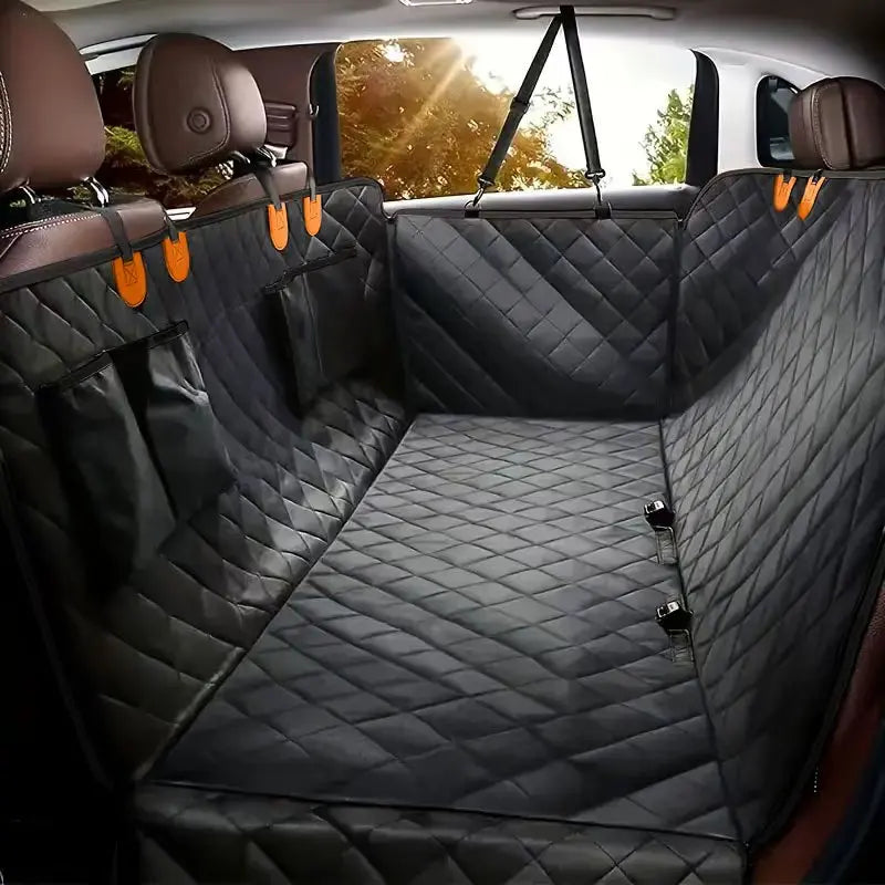 Dog Car Seat Cover, 100% Waterproof, Hammock Style, Nonslip, Durable, Soft, Back Seat Cover for Cars and Trucks.