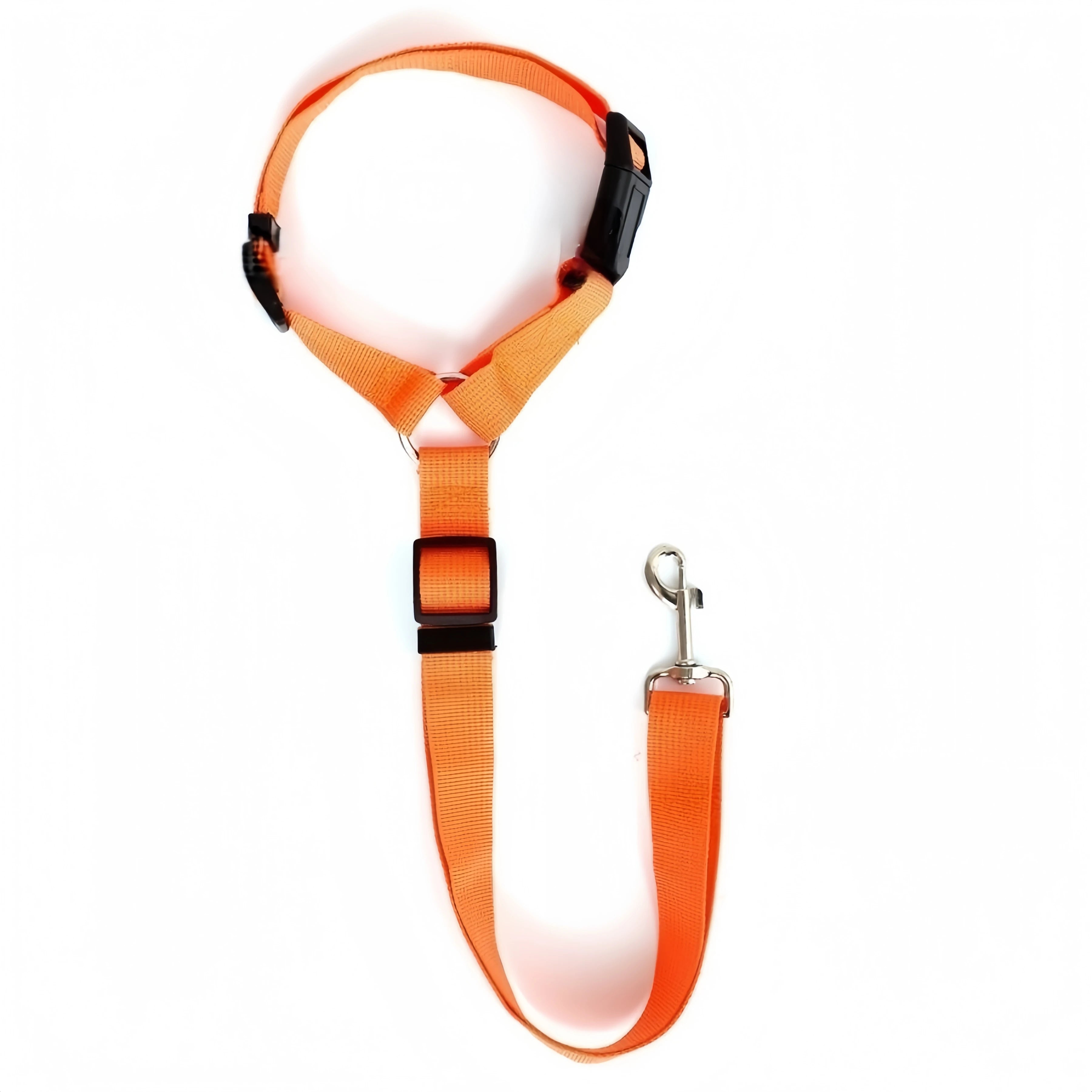 Two-in-one Pet Car Seat Belt and Leash.  Adjustable and Nylon.