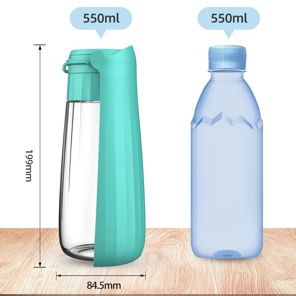 Portable Water Bottle for Dogs and Cats.  Leak Proof and High Capacity.