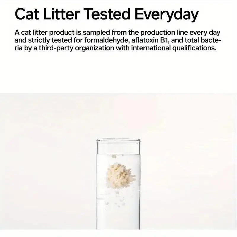 pidan Tofu Cat Litter Clumping, Flushable, Ultra Absorbent and Fast Drying, 100% Natural Ingredients. Litter Solubility in Water,