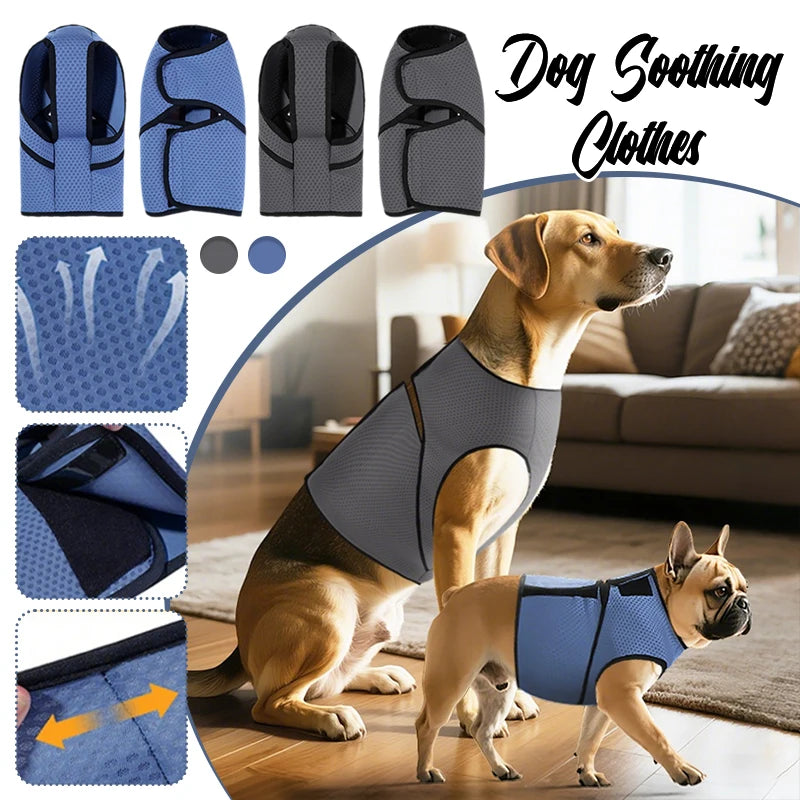 Dog Calming Vest & Shirt, Anxiety Relief Coat & Summer Chest Harness.
