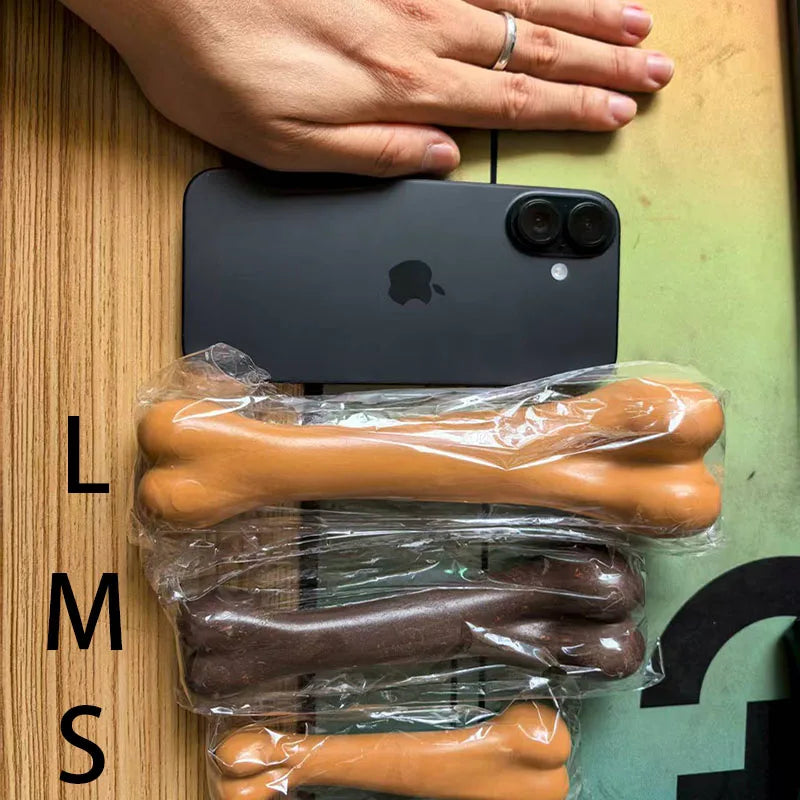 Dog Bone Chew Toys Nearly Indestructible, Natural, Non-Toxic and  Anti-bite.  For Puppies, Small, Medium and Large Dogs.