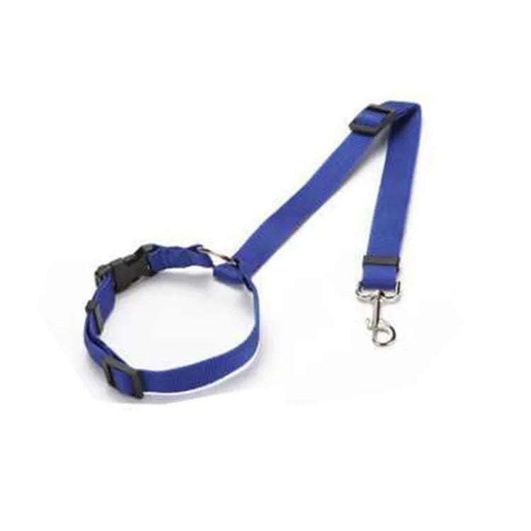 Two-in-one Pet Car Seat Belt and Leash.  Adjustable and Nylon.