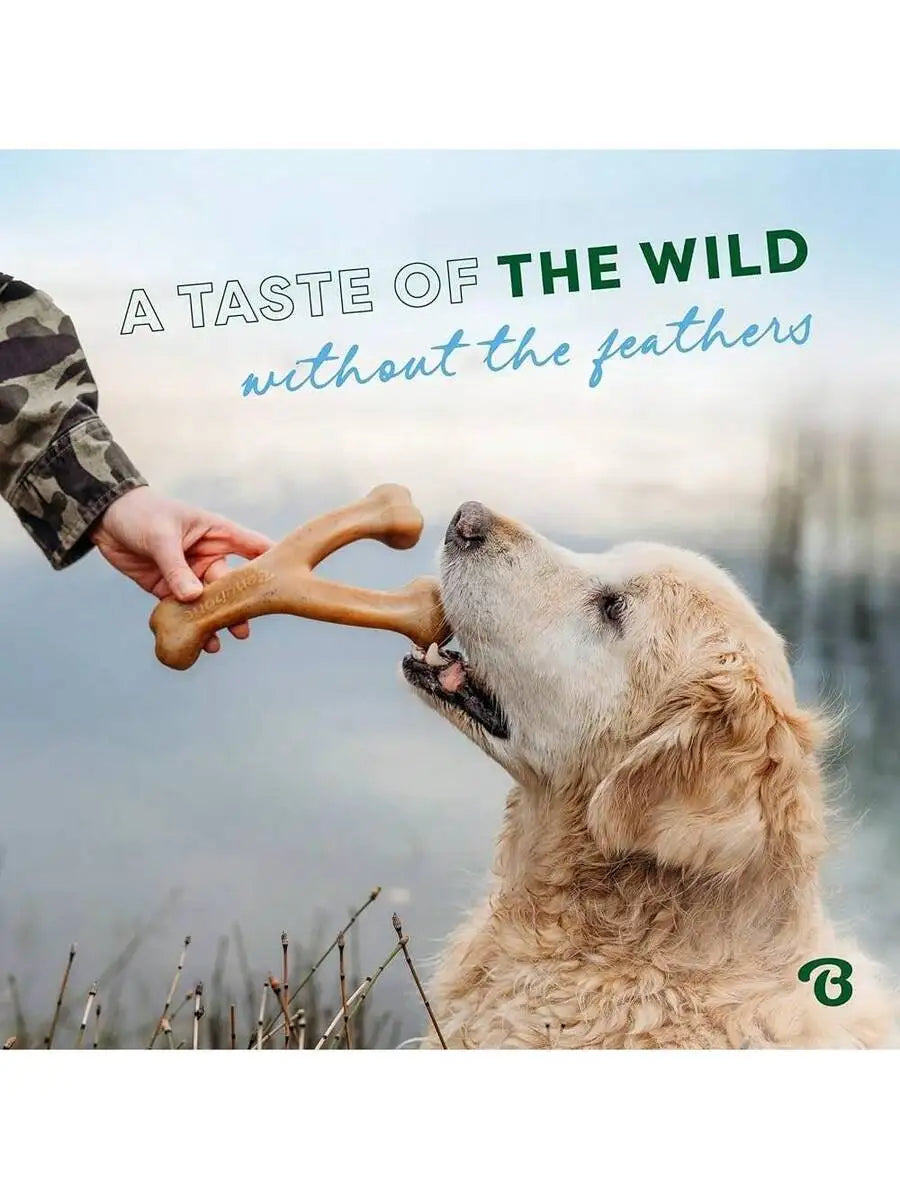 Wishbone Dog Real Duck Flavored Chew Toy For Aggressive Chewers.