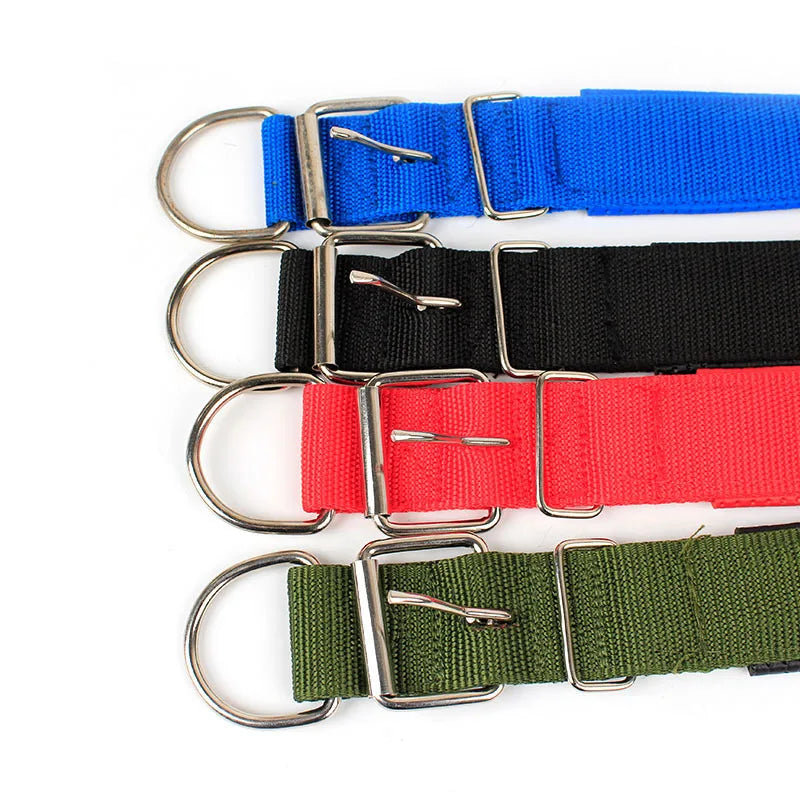 Solid Nylon Dog Collars for Small, Medium and Large Dogs.
