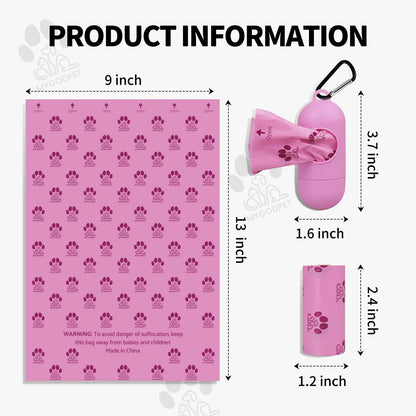 Dog Poop Bags Rolls with Dispenser 150 Count.