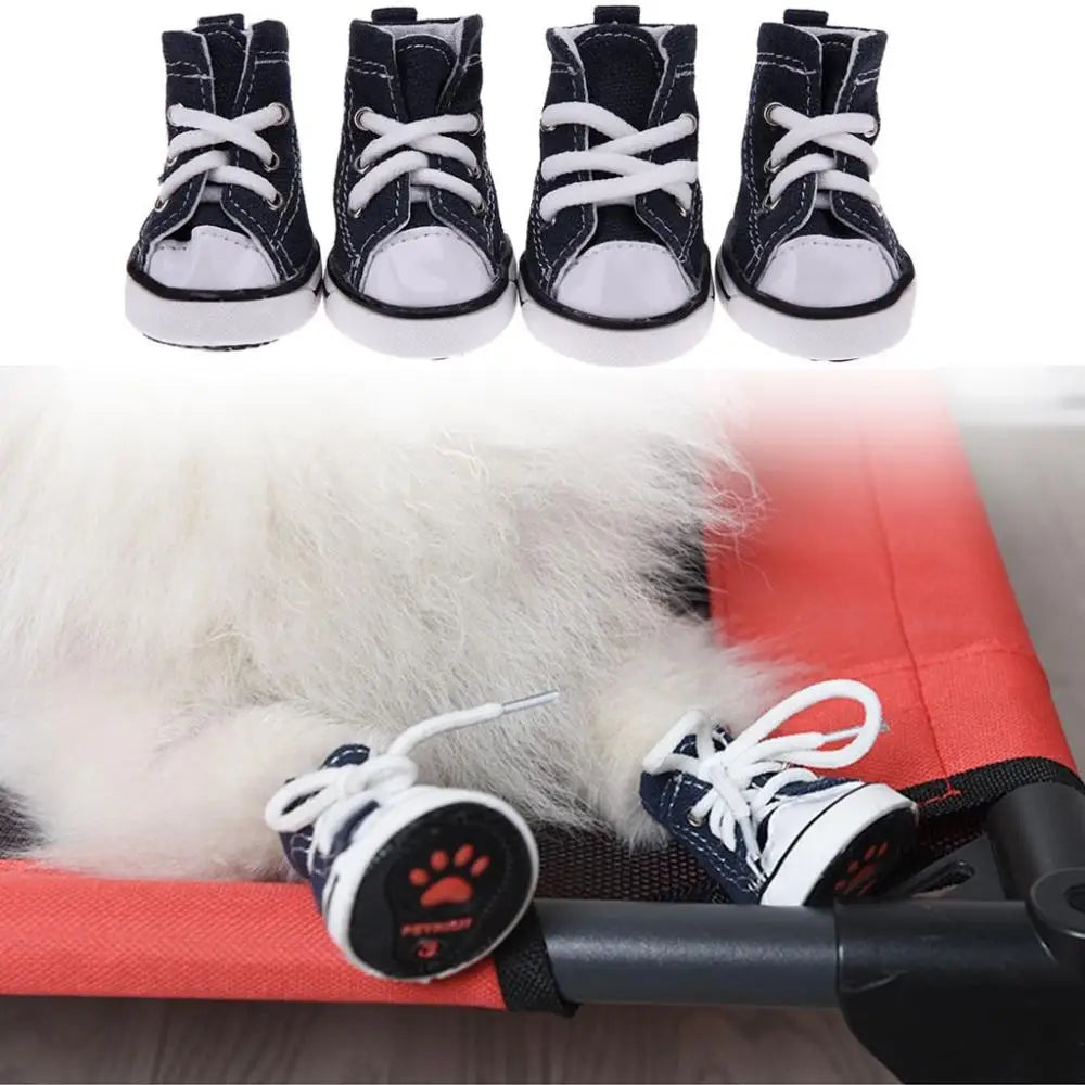 Fashion Denim Sneakers for Small Dogs, Puppies and Cats.