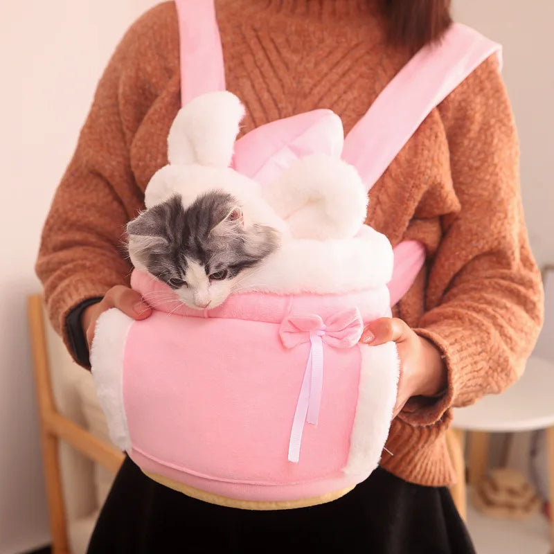 Cat Backpack Carrier,  Airline Approved. Travel and Hiking for Small Dogs.