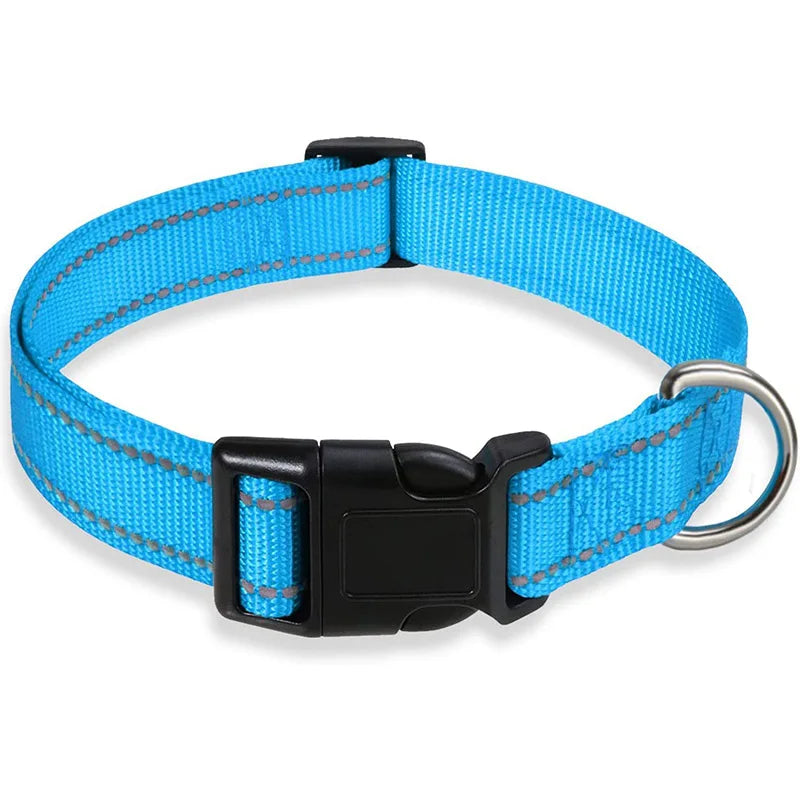 Adjustable Reflective Dog Collar Strap.