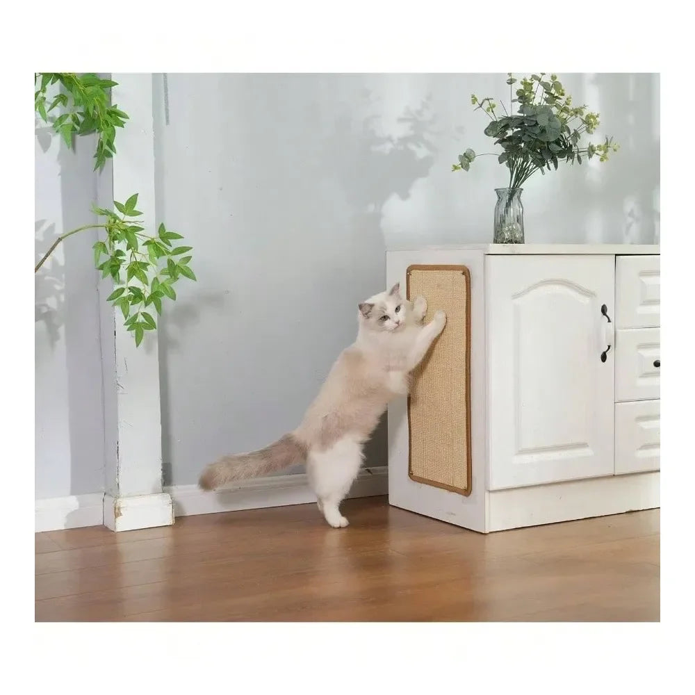 2 Sheets of Hemp Cat Scratchers for Cat Tower, Wall, etc.