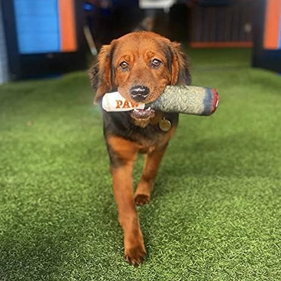 Cigar Design Squeaky Chew Toy For Small Medium Dogs.
