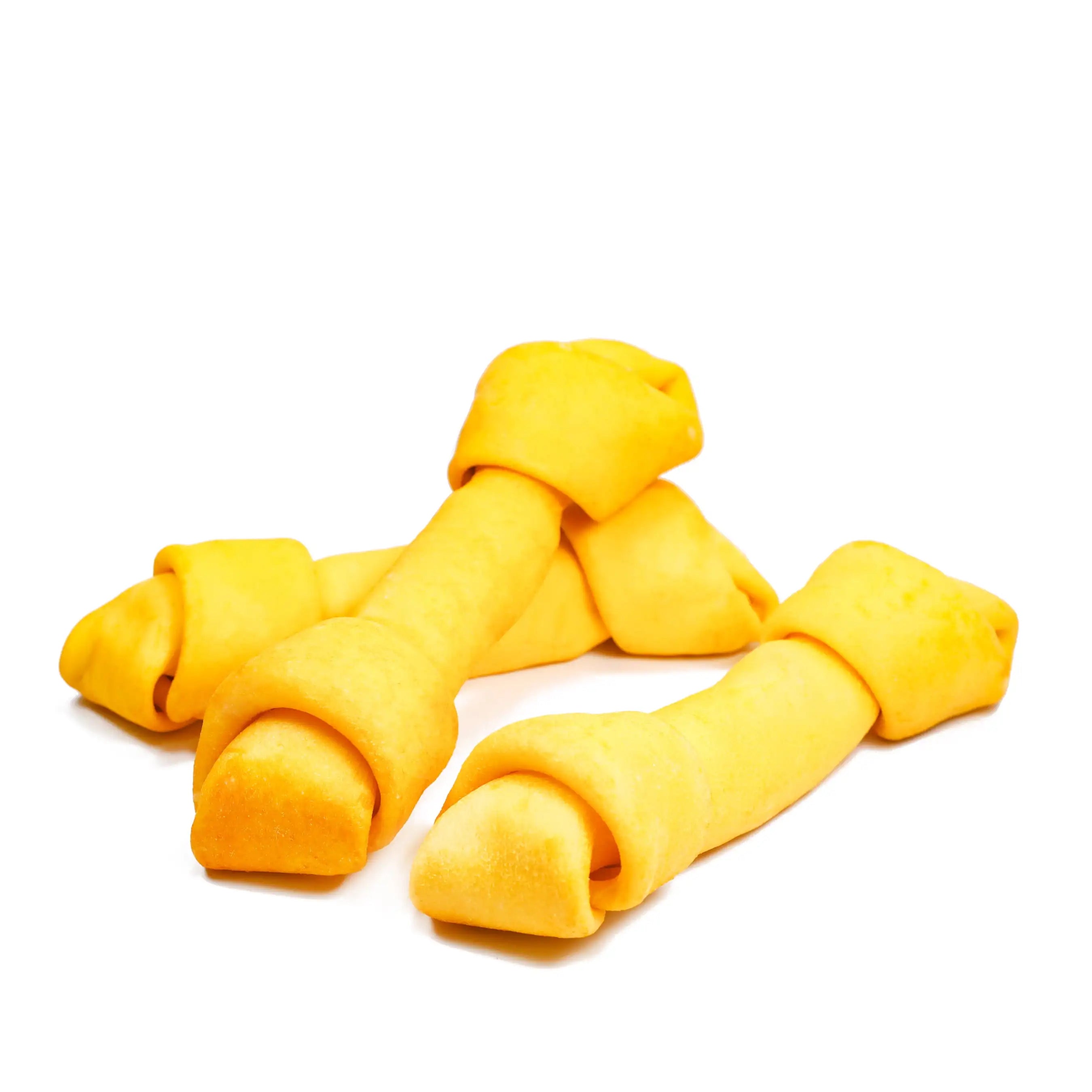 Rawhide 9" Large Knotted Bones Artificial Chicken Flavored Chews for Dogs,