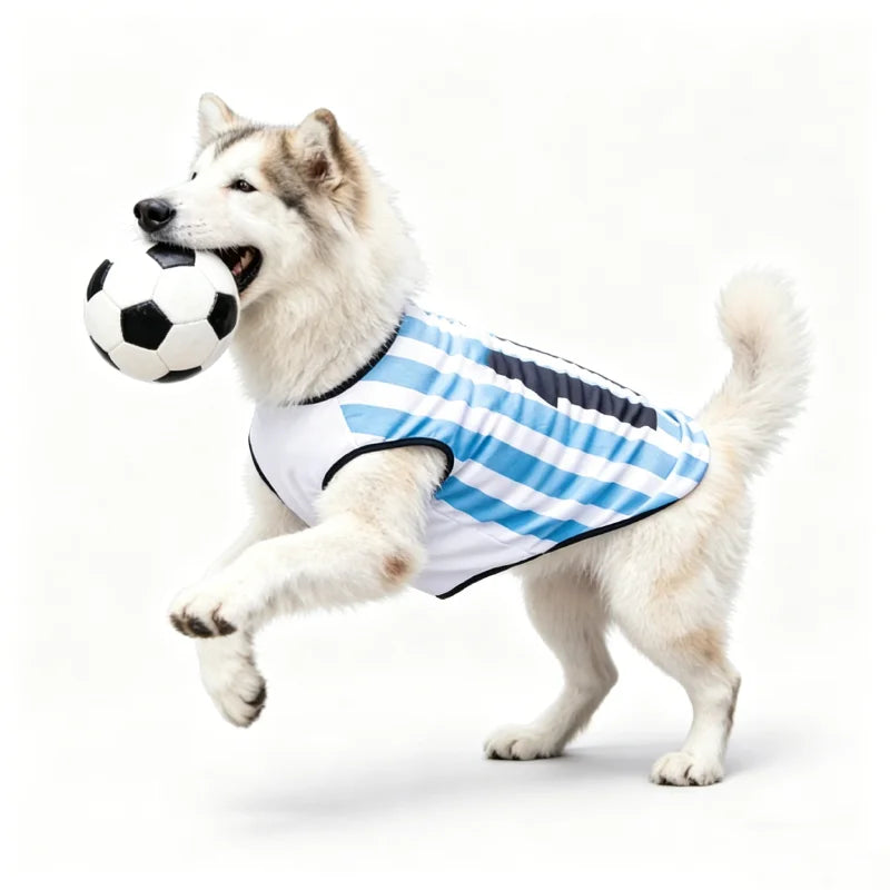 2026 Soccer Cat and Dog Football Breathable Mesh Jersey.   Dog Jersey is Thin,  Cool,  Summer T-Shirt,  Soft and is a Quick to Dry Vest.