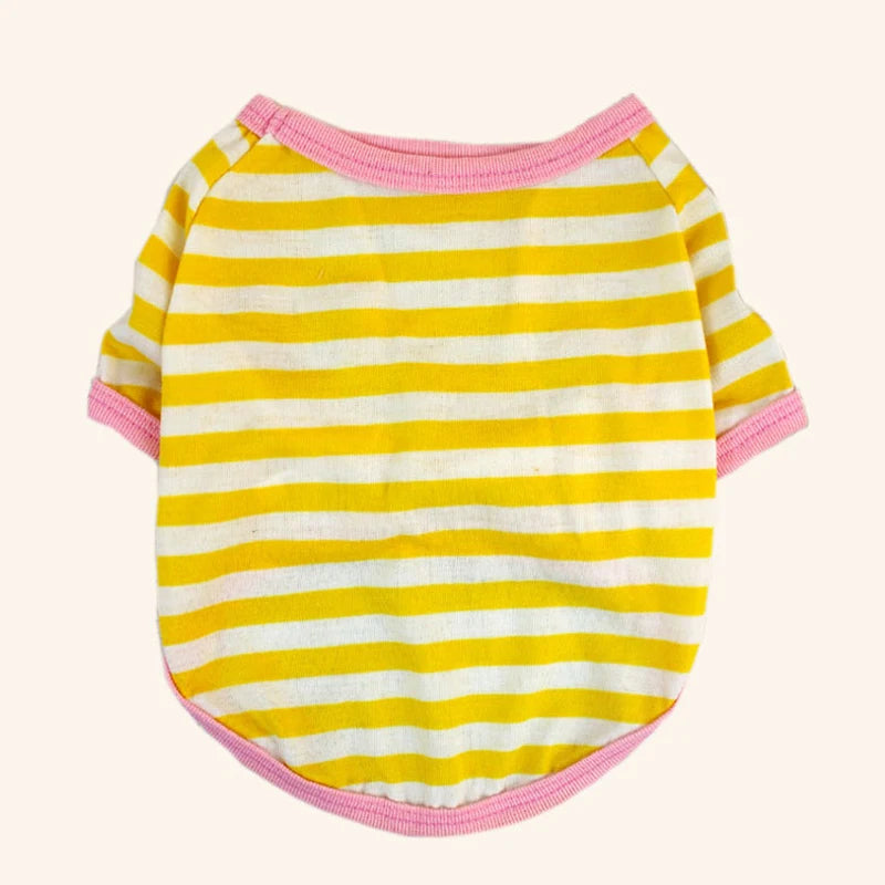 Stripe Dog T-shirt for Small & Medium Dogs, Cats and Puppies.