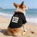 Printed T-shirt, soft four season cat and dog round neck short sleeved shirt.