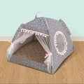Princess Style Pet Tent Bed, Suitable For Cats and Small Dogs, Comfortable Soft Breathable Thin Cooling Sunshade Design, Machine Washable, Indoor and Outdoor Use.