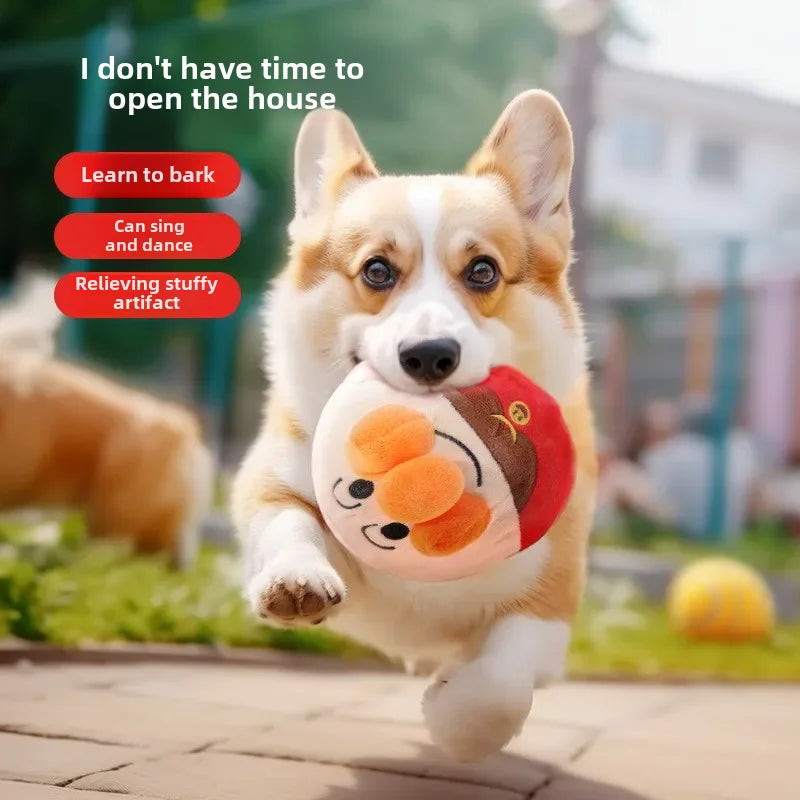 Dog Toys Interactive Electric Jumping Ball with music USB Rechargeable.