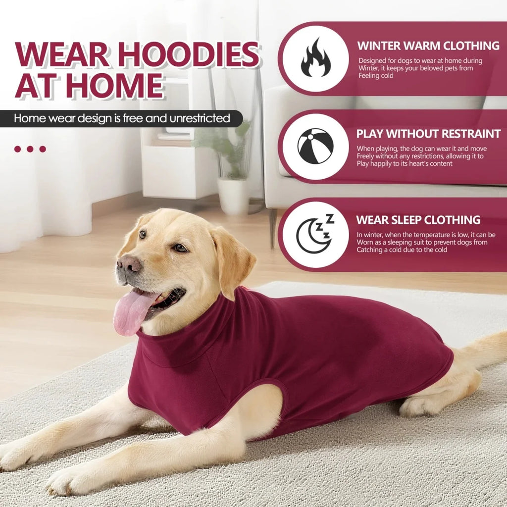 Cozy Solid Color Dog Sweater.  Lightweight Stretchy Pullover Sweater.