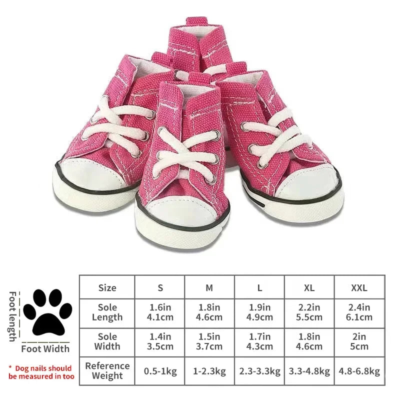 New Pet Shoes Non-slip Wear Thickened Denim Canvas Summer Shoes Teddy Dogs and Cats Universal Outdoor Breathable.