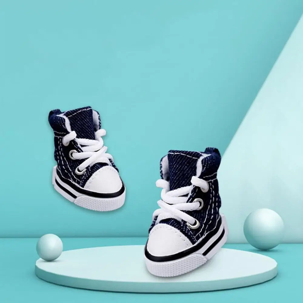 Fashion Denim Sneakers for Small Dogs, Puppies and Cats.