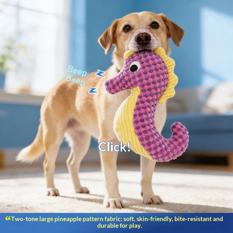 Dog Crinkle Sound Pet Toy - Chew Proof Squeaky;  Teeth Cleaning.